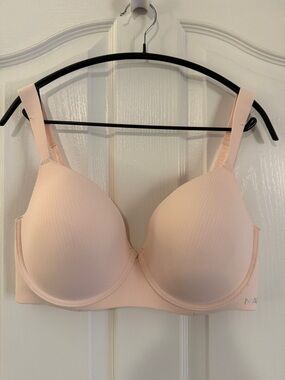 Nautica Women's Ribbed Baby Pink Bra